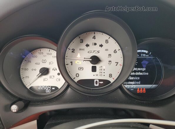 WP1AF2A57NLB32329 2022 PORSCHE MACAN Синий Вид щитка приборов