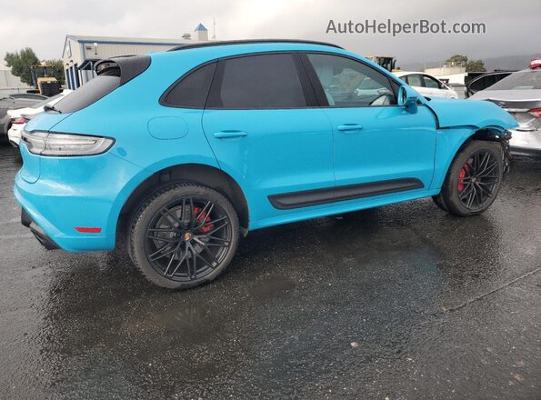 WP1AF2A57NLB32329 2022 PORSCHE MACAN Синий Задняя правая четверть
