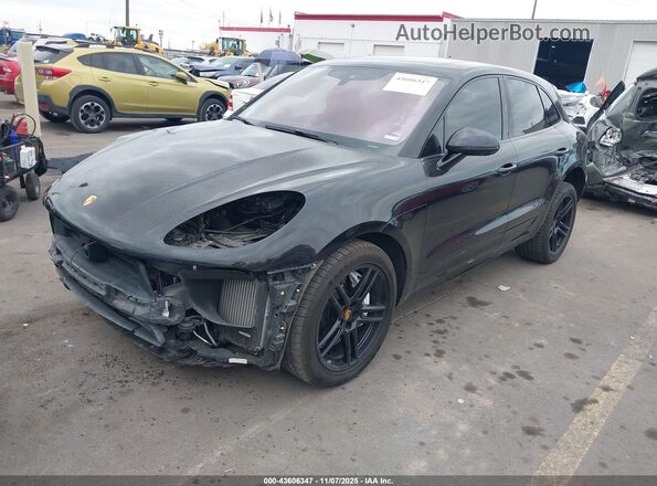 WP1AF2A59MLB60924 2021 PORSCHE MACAN Черный Передняя левая четверть