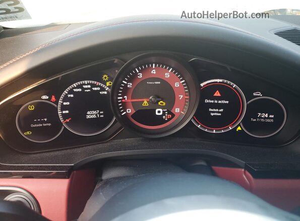 WP1BA2AY6NDA49918 2022 PORSCHE CAYENNE Белый Вид щитка приборов