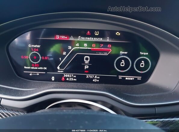 WUAAWCF51MA902392 2021 AUDI RS5 Black Widok tylnych siedzeń