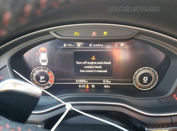 WUABWCF50KA904846 2019 AUDI RS5 Gray Instrument cluster view
