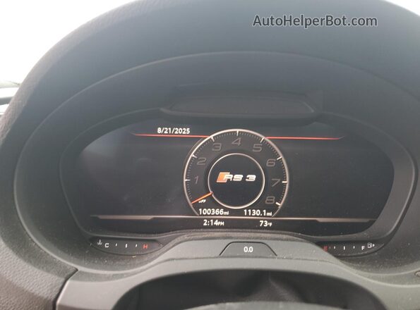 WUABWGFF6LA902133 2020 AUDI RS3 Gray Instrument cluster view
