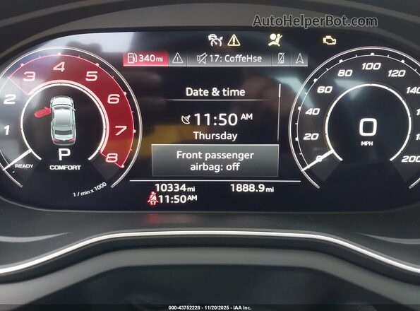 WUANWAF52RA900809 2024 AUDI RS5 White Вид задніх сидінь