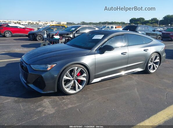 WUAPCBF20MN902993 2021 AUDI RS7 Gray Vista tres cuartos delantera izquierda
