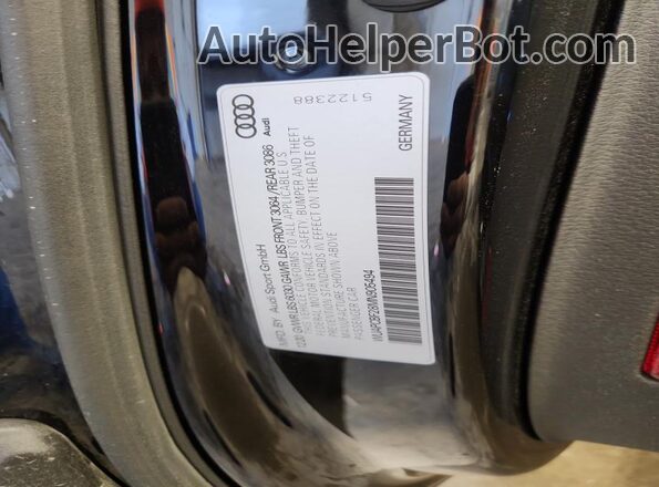WUAPCBF28MN905494 2021 AUDI RS7 Black VIN sticker view