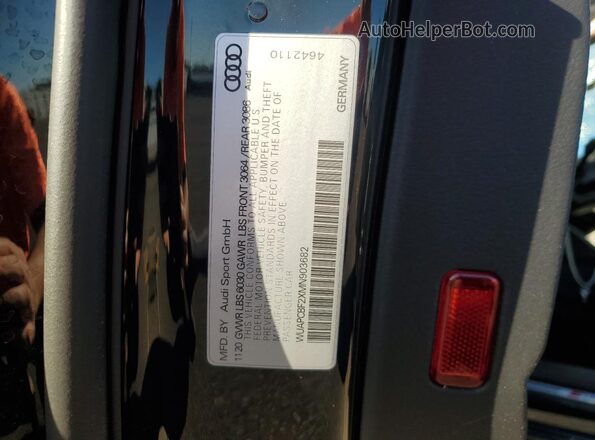 WUAPCBF2XMN903682 2021 AUDI RS7 Black Vista del compartimento del motor