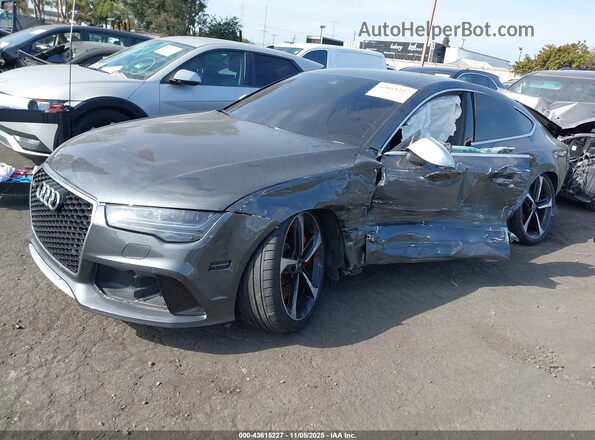 WUAW2BFC7GN901187 2016 AUDI RS7 Gray Առջևի ձախ երեք քառորդ տեսարան