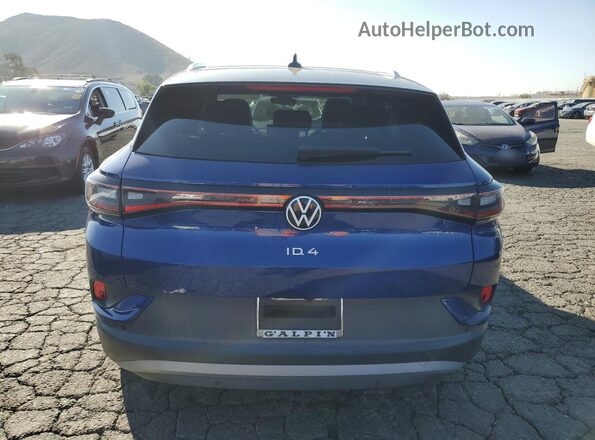 WVGDMPE28MP023186 2021 VOLKSWAGEN ID.4 Blue Rear view