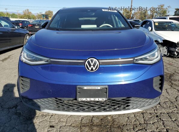 WVGDMPE28MP023186 2021 VOLKSWAGEN ID.4 Blue Front view