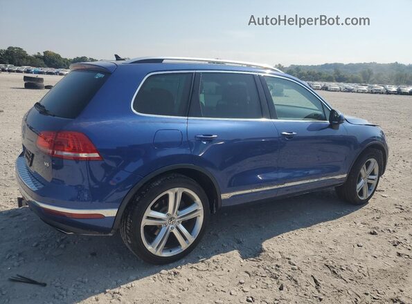 WVGEF9BPXGD012674 2016 VOLKSWAGEN TOUAREG Синий Задняя правая четверть