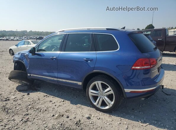 WVGEF9BPXGD012674 2016 VOLKSWAGEN TOUAREG Синий Задняя левая четверть