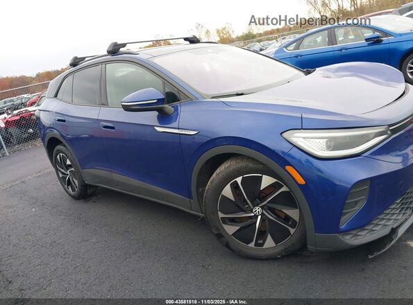 WVGGNPE28NP064624 2022 VOLKSWAGEN ID.4 Blue Widok wnętrza z tyłu