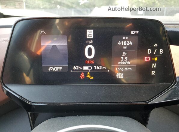 WVGKMPE27NP072582 2022 VOLKSWAGEN ID.4 Red Instrument cluster view