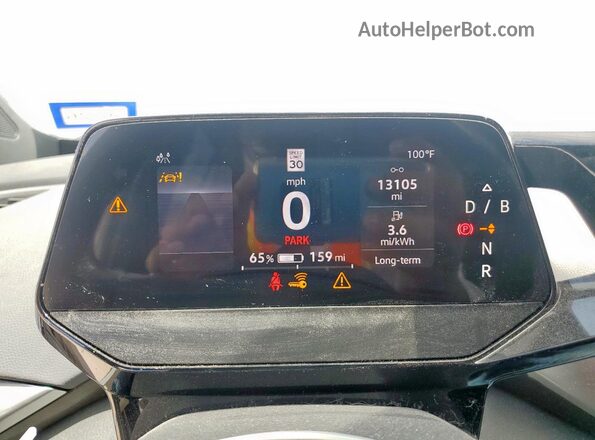 WVGRMPE21MP024931 2021 VOLKSWAGEN ID.4 Gray Вид щитка приладів