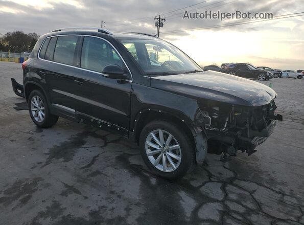 WVGSV7AX7HW500143 2017 VOLKSWAGEN TIGUAN Черный Передняя правая четверть