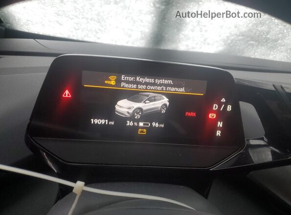 WVGTMPE25MP033976 2021 VOLKSWAGEN ID.4 White Vista del cuadro de instrumentos
