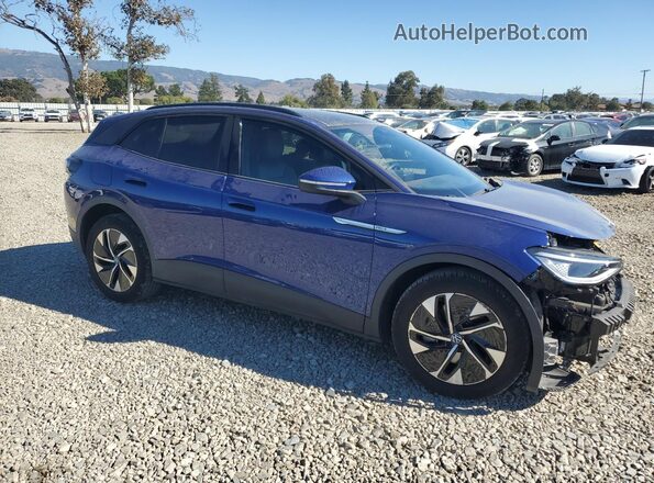 WVGTMPE25MP066072 2021 VOLKSWAGEN ID.4 Blue Передня права чверть