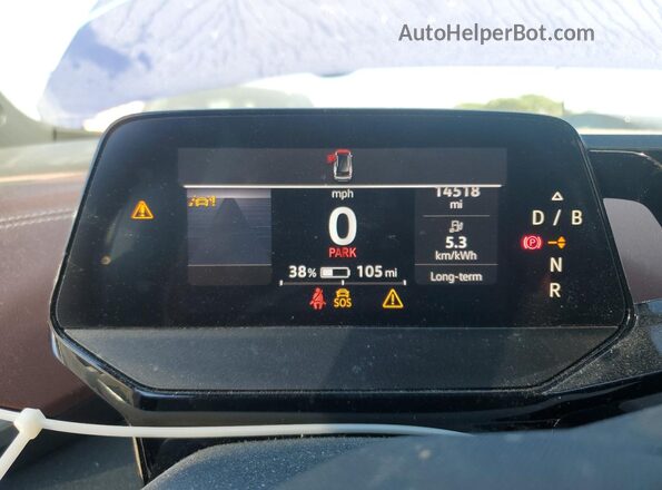 WVGTMPE25MP066072 2021 VOLKSWAGEN ID.4 Blue Вид щитка приладів