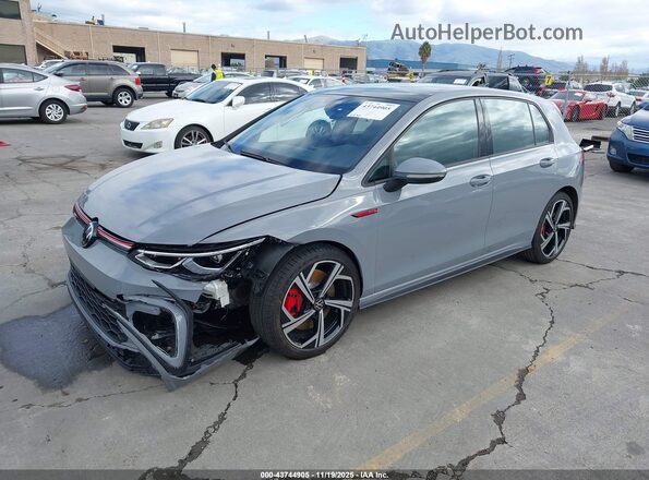 WVW3A7CD9RW227618 2024 VOLKSWAGEN GOLF Gray Առջևի ձախ երեք քառորդ տեսարան