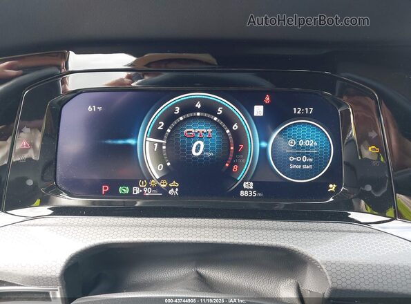 WVW3A7CD9RW227618 2024 VOLKSWAGEN GOLF Gray Հետևի նստատեղերի տեսք