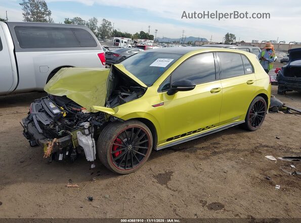 WVW8A7CD4PW168738 2023 VOLKSWAGEN GOLF Yellow წინა მარცხენა ხედი სამი მეოთხედიდან