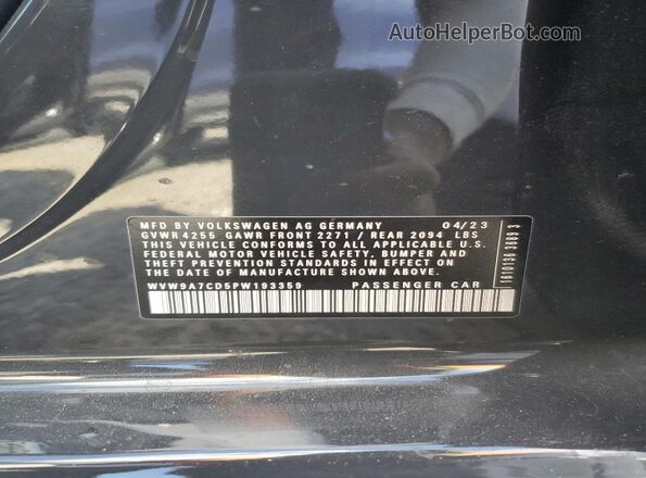 WVW9A7CD5PW193359 2023 VOLKSWAGEN GTI Gray Widok komory silnika