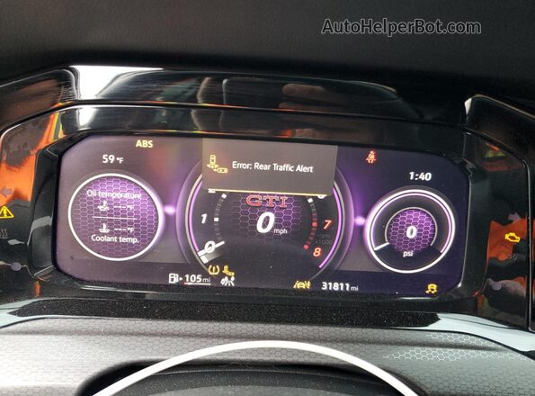 WVW9A7CD5PW207907 2023 VOLKSWAGEN GTI White Սարքավորումների վահանակի տեսք