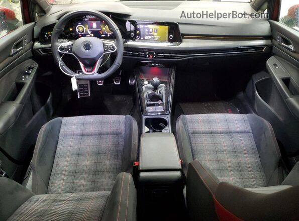 WVWHA7CD4PW108975 2023 VOLKSWAGEN GTI Red Առջևի վահանակի տեսք
