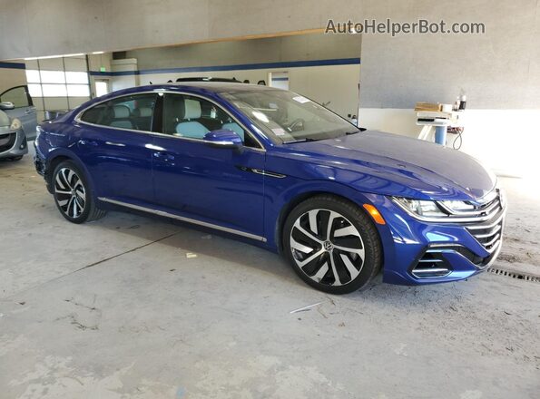 WVWHR7AN0ME012332 2021 VOLKSWAGEN ARTEON Blue Передня права чверть