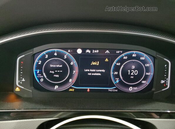 WVWHR7AN0ME012332 2021 VOLKSWAGEN ARTEON Blue Вид щитка приладів