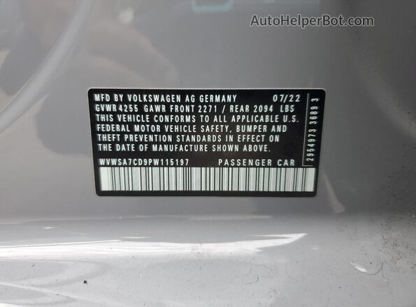 WVWSA7CD9PW115197 2023 VOLKSWAGEN GTI Gray Widok komory silnika
