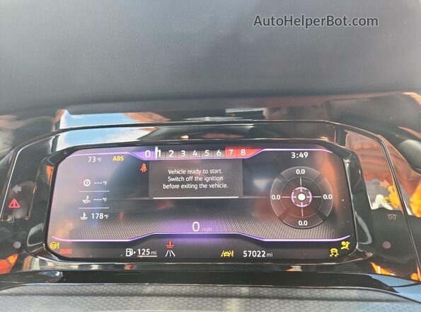 WVWSA7CDXPW141503 2023 VOLKSWAGEN GTI Gray Սարքավորումների վահանակի տեսք