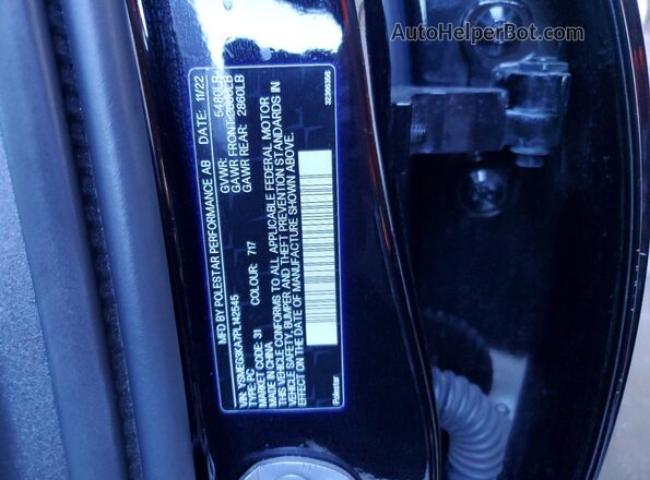 YSMEG3KA7PL142545 2023 POLESTAR 2 Черный Вид подкапотного пространства
