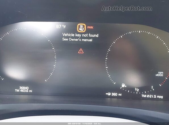 YV1102EK8L2376930 2020 VOLVO V60 Gold Հետևի նստատեղերի տեսք