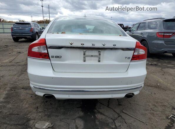 YV140MAM7G1197256 2016 VOLVO S80 White Widok z tyłu