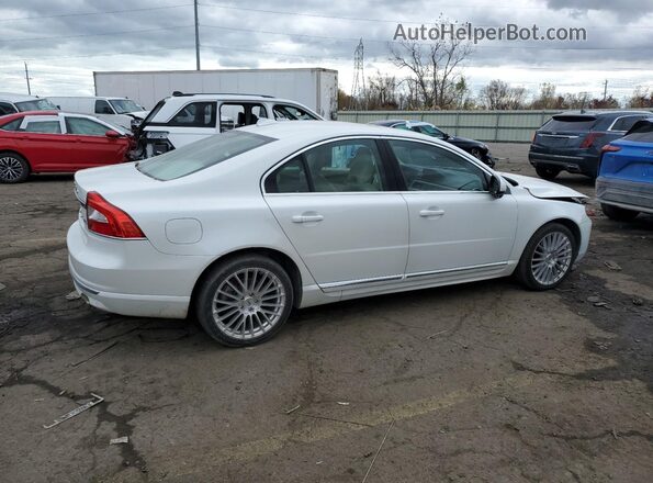YV140MAM7G1197256 2016 VOLVO S80 White Tył prawy