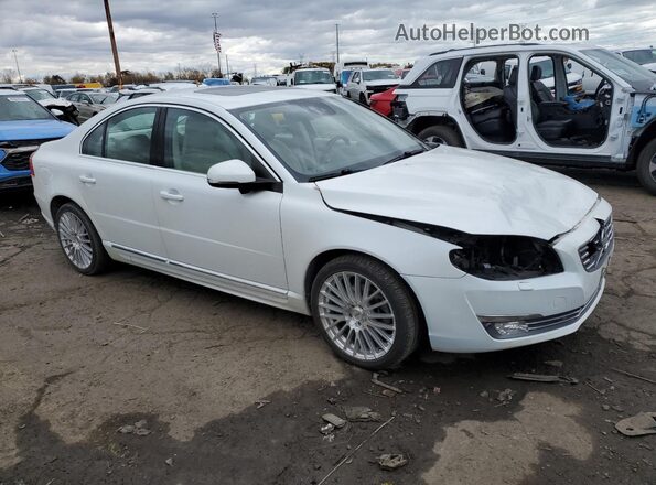 YV140MAM7G1197256 2016 VOLVO S80 White Przód prawy