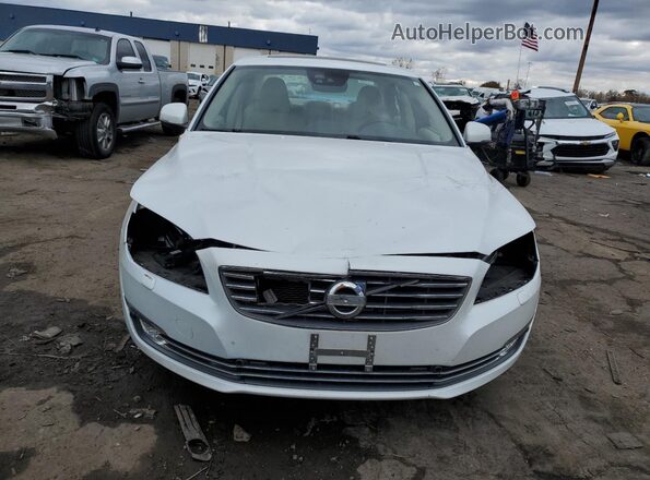 YV140MAM7G1197256 2016 VOLVO S80 White Widok z przodu