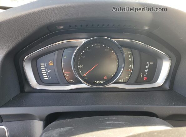 YV140MEK2H1337627 2017 VOLVO V60 Gray ხელსაწყოთა პანელის ხედი