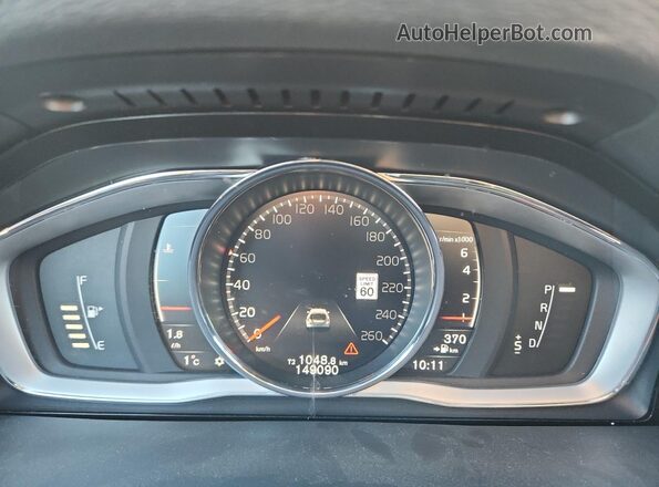 YV149MSL3J2383812 2018 VOLVO V60 White Вид щитка приладів
