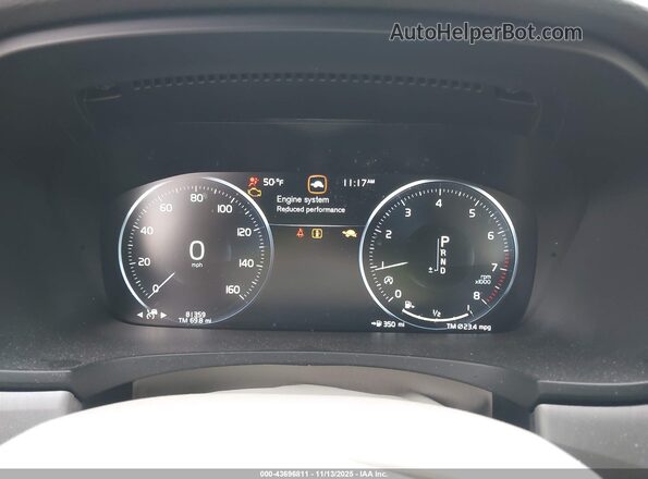 YV1A22MK2H1005285 2017 VOLVO S90 Light Blue Вид задних сидений