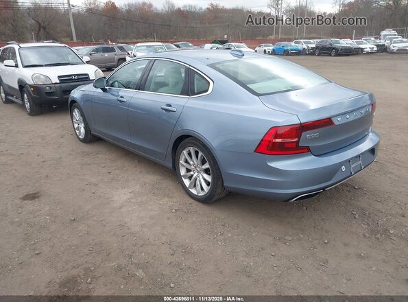 YV1A22MK2H1005285 2017 VOLVO S90 Light Blue Задняя левая четверть