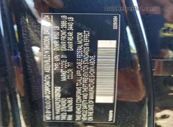 YV4062PE2S1297262 2025 VOLVO XC90 Black 