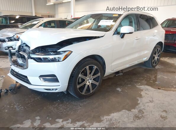 YV4102DL6M1856341 2021 VOLVO XC60 White Առջևի ձախ երեք քառորդ տեսարան