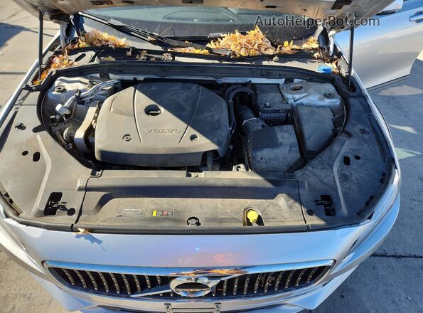 YV4102NK5J1028511 2018 VOLVO V90 Silver Engine compartment view