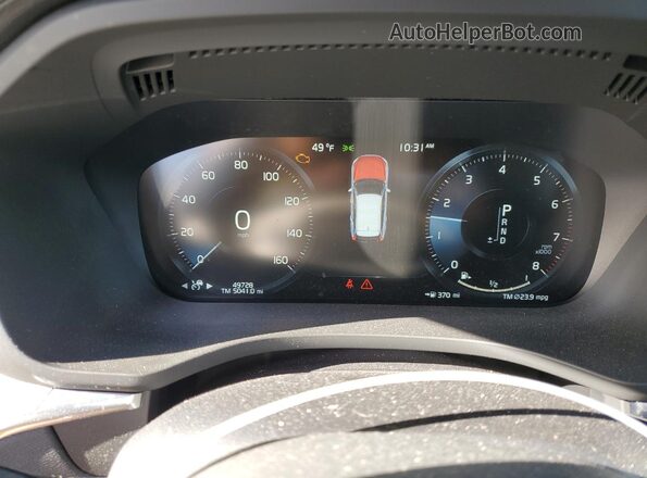YV4102RL2L1570395 2020 VOLVO XC60 Black Սարքավորումների վահանակի տեսք