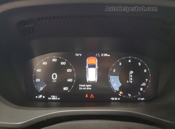 YV4102RL8J1096241 2018 VOLVO XC60 Черный Вид щитка приборов