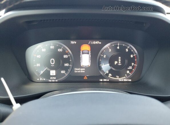 YV4162UM9M2483779 2021 VOLVO XC40 Blue Вид щитка приладів