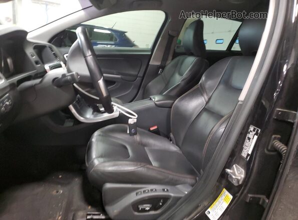 YV440MWK2H1030301 2017 VOLVO V60 Black Widok wnętrza z przodu